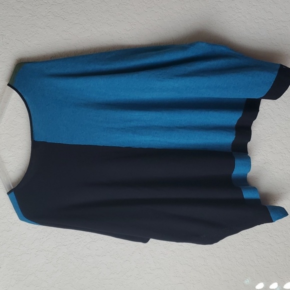 Lane Bryant Knit Poncho Color Block Soft Poncho 14-20 - Picture 4 of 9